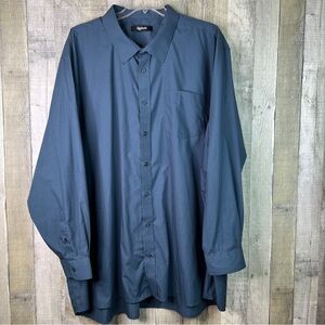 Big Dude 6X Button Front Long Sleeve With Collar Shirt With 1 Chest Pocket